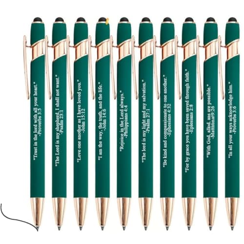 Finden Sie tägliche Kraft: Hochwertige Komfort-Bibelvers-Stifte – 10 Stück, 2025 neuer inspirierender Bibelvers-Kugelschreiber, lustiger christlicher Stylus-Stift mit inspirierenden Zitaten Finden Sie tägliche Kraft: Hochwertige Komfort-Bibelvers-Stifte – 10 Stück, 2025 neuer inspirierender Bibelvers-Kugelschreiber, lustiger christlicher Stylus-Stift mit inspirierenden Zitaten von Homtrator