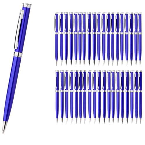 Homucasa 100 Stück Kugelschreiber Hochwertig Metall,Dreh Kugelschreiber Blau Set,mit Blau Tinte,Druckkugelschreiber Ergonomisch für Business, Büro,Schule Homucasa 100 Stück Kugelschreiber Hochwertig Metall,Dreh Kugelschreiber Blau Set,mit Blau Tinte,Druckkugelschreiber Ergonomisch für Business, Büro,Schule von Homucasa