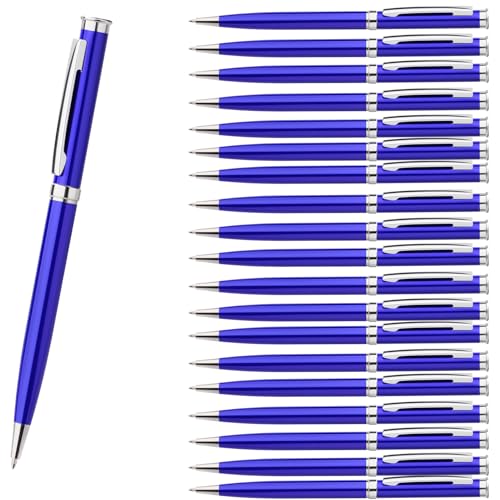 Homucasa 100 Stück Kugelschreiber Hochwertig Metall,Dreh Kugelschreiber Blau Set,mit Schwarz Tinte,Druckkugelschreiber Ergonomisch für Business, Büro,Schule Homucasa 100 Stück Kugelschreiber Hochwertig Metall,Dreh Kugelschreiber Blau Set,mit Schwarz Tinte,Druckkugelschreiber Ergonomisch für Business, Büro,Schule von Homucasa