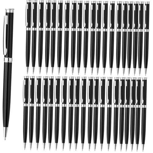 Homucasa 100 Stück Kugelschreiber Hochwertig Metall,Dreh Kugelschreiber Schwarz Set,mit Blau Tinte,Druckkugelschreiber Ergonomisch für Business, Büro,Schule Homucasa 100 Stück Kugelschreiber Hochwertig Metall,Dreh Kugelschreiber Schwarz Set,mit Blau Tinte,Druckkugelschreiber Ergonomisch für Business, Büro,Schule von Homucasa