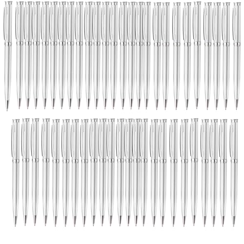 Homucasa 50 Stück Kugelschreiber Hochwertig Metall,Dreh Kugelschreiber Silber Set,mit Blau Tinte,Druckkugelschreiber Ergonomisch für Business, Büro,Schule Homucasa 50 Stück Kugelschreiber Hochwertig Metall,Dreh Kugelschreiber Silber Set,mit Blau Tinte,Druckkugelschreiber Ergonomisch für Business, Büro,Schule von Homucasa