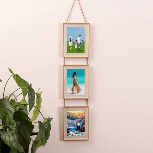Homxi A4 Fotorahmen 21.09 x 29.72 cm Familie,Harz und Acryl Deko Bilderrahmen Hochzeit, 3 Fotos,Vertikal,Wand,Weiß Holz Homxi A4 Fotorahmen 21.09 x 29.72 cm Familie,Harz und Acryl Deko Bilderrahmen Hochzeit, 3 Fotos,Vertikal,Wand,Weiß Holz von Homxi