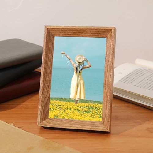 Homxi Bilderrahmen 12.7 x 17.78cm Weihnachten,MDF und Acryl Fotowand Hochzeit, Querformat und Vertikal,Tischplatte,Holz von Homxi