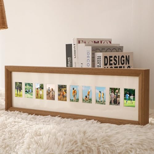 Homxi Bilderrahmen 2.54 x 2.54 Freundschaft,Foto Fotorahmen Hochzeit Holz, Querformat,Wand und Tischplatte,Dunkl Holz Homxi Bilderrahmen 2.54 x 2.54 Freundschaft,Foto Fotorahmen Hochzeit Holz, Querformat,Wand und Tischplatte,Dunkl Holz von Homxi