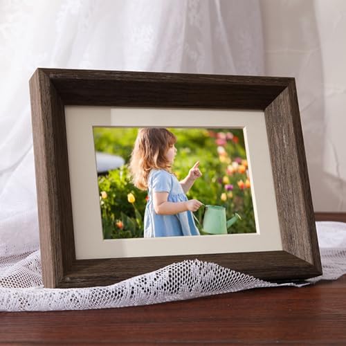 Homxi Bilderrahmen 29.72 x 41.91 cm,Deko Bilderrahmen Wohnzimmer Holz, Querformat und Vertikal,Wand,Nussbaum Homxi Bilderrahmen 29.72 x 41.91 cm,Deko Bilderrahmen Wohnzimmer Holz, Querformat und Vertikal,Wand,Nussbaum von Homxi