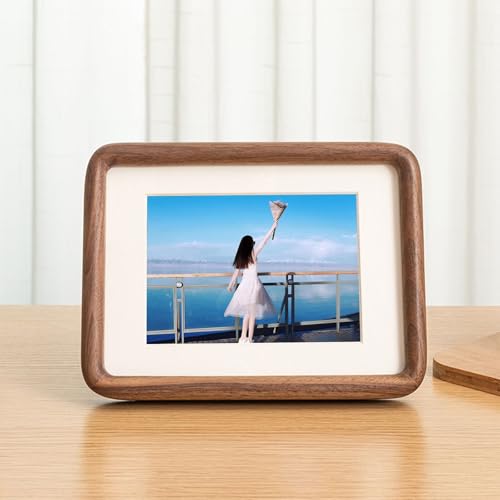 Homxi Bilderrahmen 29.72 x 41.91cm Weihnachten,Holz und Glas Fotowand für Zimmer Deko, Querformat und Vertikal,Wand und Tischplatte,Nussbaum Homxi Bilderrahmen 29.72 x 41.91cm Weihnachten,Holz und Glas Fotowand für Zimmer Deko, Querformat und Vertikal,Wand und Tischplatte,Nussbaum von Homxi