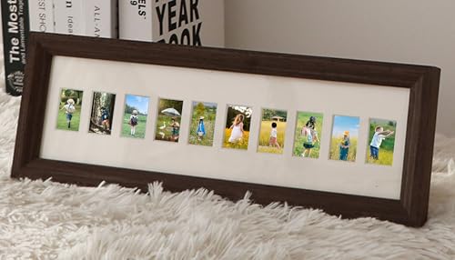 Homxi Bilderrahmen 5.08 x 5.08 cm Familie,Holz Fotowand Hochzeit, Querformat,Wand und Tischplatte,Dunkelbraun Homxi Bilderrahmen 5.08 x 5.08 cm Familie,Holz Fotowand Hochzeit, Querformat,Wand und Tischplatte,Dunkelbraun von Homxi