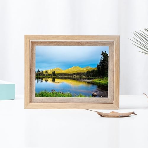 Homxi Foto Rahmen 12.7 x 17.78 cm Family,Bilderrahmen Hochzeit MDF und Glas, Querformat und Vertikal,Tischplatte,Holz Homxi Foto Rahmen 12.7 x 17.78 cm Family,Bilderrahmen Hochzeit MDF und Glas, Querformat und Vertikal,Tischplatte,Holz von Homxi