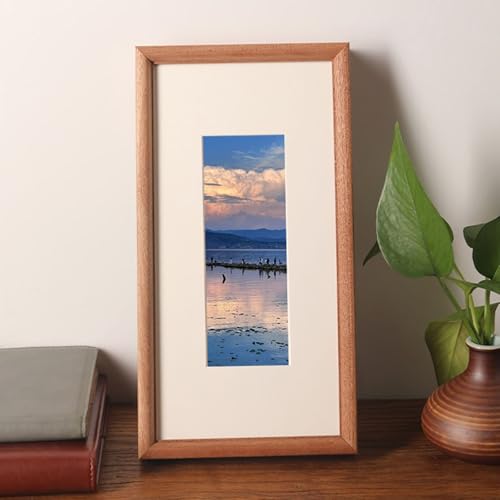 Homxi Foto Rahmen 20.32 x 40.64cm,Holz Bilderrahmen Vintage Hochzeit, Querformat und Vertikal,Wand und Tischplatte,Hell Holz Homxi Foto Rahmen 20.32 x 40.64cm,Holz Bilderrahmen Vintage Hochzeit, Querformat und Vertikal,Wand und Tischplatte,Hell Holz von Homxi