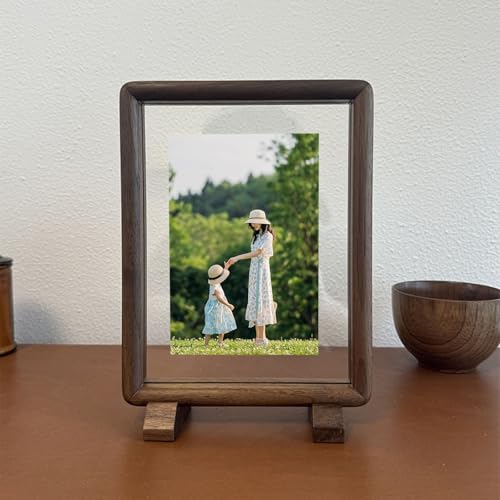 Homxi Kleine Rahmen 12.7 x 17.78 Family,Holz und Acryl Deko Bilderrahmen Wohnzimmer, Querformat und Vertikal,Tischplatte,Nussbaum Homxi Kleine Rahmen 12.7 x 17.78 Family,Holz und Acryl Deko Bilderrahmen Wohnzimmer, Querformat und Vertikal,Tischplatte,Nussbaum von Homxi