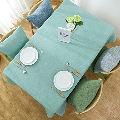 Homxi Tischdecke Quadrat Klein 90 W x 90 L cm,Tischdecken Blau See Einfarbig Baumwolle Tischwäsche Homxi Tischdecke Quadrat Klein 90 W x 90 L cm,Tischdecken Blau See Einfarbig Baumwolle Tischwäsche von Homxi