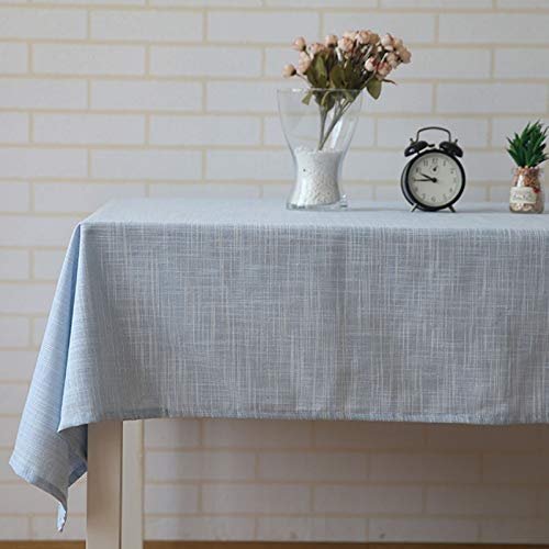 Homxi Tischdecke Rechteckig Klein 140 W x 220 L cm,Tischtuch für Stehtisch Hellblau Einfarbig Leinen Tischdecke Homxi Tischdecke Rechteckig Klein 140 W x 220 L cm,Tischtuch für Stehtisch Hellblau Einfarbig Leinen Tischdecke von Homxi