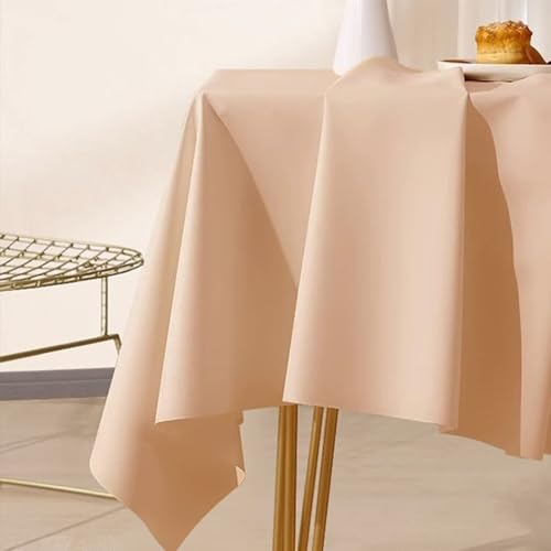 Homxi Tischdecke Rechteckige Garten,80 W x 120 L cm,Tischtuch Garten PVC Einfarbig Orange Rose Tischtuch für Stehtisch Homxi Tischdecke Rechteckige Garten,80 W x 120 L cm,Tischtuch Garten PVC Einfarbig Orange Rose Tischtuch für Stehtisch von Homxi