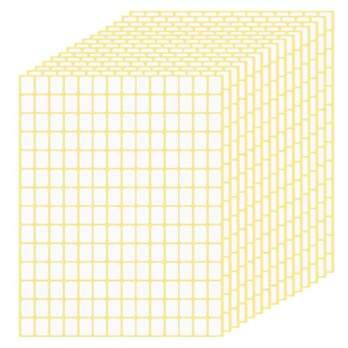 HonGien 2940 PCS Etiketten Selbstklebend weiße Etiketten Aufkleber 13 X 9 mm Etikettenaufkleber Kleine Etiketten Abnehmbare Klebeetiketten Universal Aufkleber für Gläser Boxen Aktenordner Umschläge HonGien 2940 PCS Etiketten Selbstklebend weiße Etiketten Aufkleber 13 X 9 mm Etikettenaufkleber Kleine Etiketten Abnehmbare Klebeetiketten Universal Aufkleber für Gläser Boxen Aktenordner Umschläge von HonGien