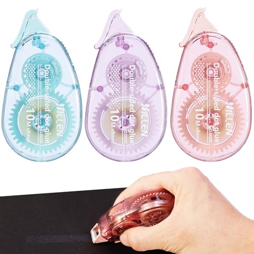 HonGien 3Pcs Kleberoller Doppelseitiges Klebeband Dispenser 8mm x 10m Scrapbook Tape Transparentes Klebeband für Schule Haus DIY Crafting Geschenkverpackungen HonGien 3Pcs Kleberoller Doppelseitiges Klebeband Dispenser 8mm x 10m Scrapbook Tape Transparentes Klebeband für Schule Haus DIY Crafting Geschenkverpackungen von HonGien