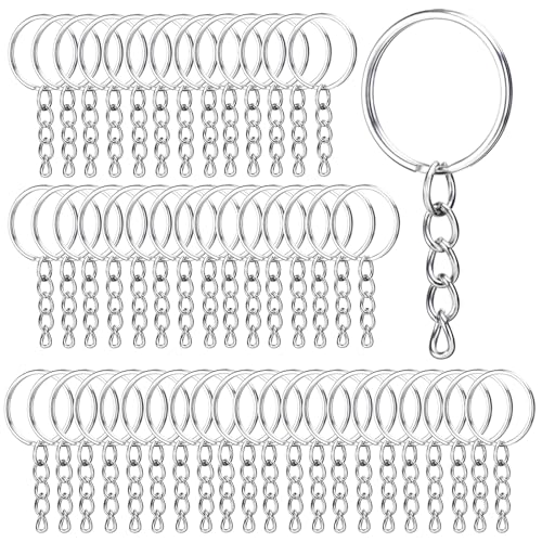 HonGien 40 Stück Schlüsselbund Ring Set Geteilter Schlüsselring mit Kette Schlüsselanhänger Ringe 25MM Schlüsselanhänger Selber Machen für DIY-Basteln Quaste Harz Kunstschmuckherstellung HonGien 40 Stück Schlüsselbund Ring Set Geteilter Schlüsselring mit Kette Schlüsselanhänger Ringe 25MM Schlüsselanhänger Selber Machen für DIY-Basteln Quaste Harz Kunstschmuckherstellung von HonGien