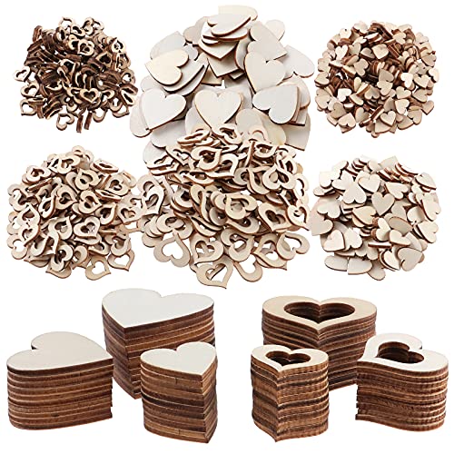 HonGien 600 Stück Massivholz Herzverzierungen Naturholz Mini Liebe Herzform Stücke Scheibe für Hochzeit Dekoration Handwerk DIY - 1cm 2cm 3cm HonGien 600 Stück Massivholz Herzverzierungen Naturholz Mini Liebe Herzform Stücke Scheibe für Hochzeit Dekoration Handwerk DIY - 1cm 2cm 3cm von HonGien