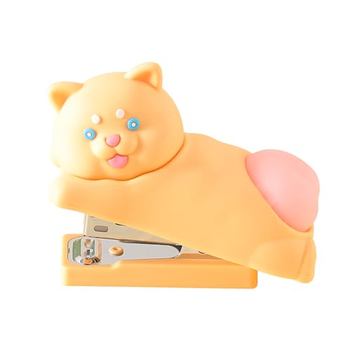 Honagu Pressbarer Anti-Stress-Silikon-Hefter – 3D-Hintern Form-Design, 20 Blatt Kapazität, niedliches Cartoon-Desktop-Schreibwaren, Geschenk für Studenten, Bürobedarf & Fidget-Spielzeug (gelbe Katze) Honagu Pressbarer Anti-Stress-Silikon-Hefter – 3D-Hintern Form-Design, 20 Blatt Kapazität, niedliches Cartoon-Desktop-Schreibwaren, Geschenk für Studenten, Bürobedarf & Fidget-Spielzeug (gelbe Katze) von Honagu