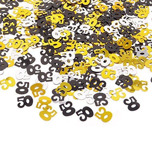 HONBAY honbay 2100 stück 1,6 unzen doppelseitige prickelnde nummer 50 konfetti für 50 geburtstag, 50 klassentreffen, jahrestag 50. hochzeit, etc. HONBAY honbay 2100 stück 1,6 unzen doppelseitige prickelnde nummer 50 konfetti für 50 geburtstag, 50 klassentreffen, jahrestag 50. hochzeit, etc. von Honbay