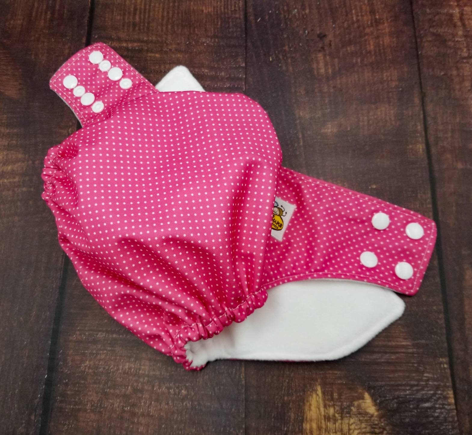 Pink Tiny Dots Pul Taschentuch Windel von HoneybunsClothDiaper