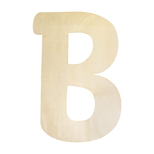 Holz Buchstaben 10 cm Holzbuchstaben Alphabet Buchstabe Deko zum Basteln DIY Malen Heimwerk Kunsthandwerk für Kinderzimmer Haus Wand Dekoration (B) von Hongma