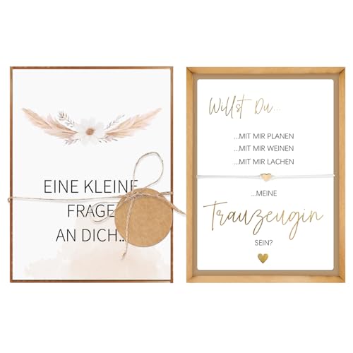 Hongma Trauzeugin Fragen Geschenk Box Willst Du Meine Trauzeugin sein Karte mit Armband Maid of Honor Gifts Box für Brautjungfer Ideen zum Danke Dankeschön Hongma Trauzeugin Fragen Geschenk Box Willst Du Meine Trauzeugin sein Karte mit Armband Maid of Honor Gifts Box für Brautjungfer Ideen zum Danke Dankeschön von Hongma