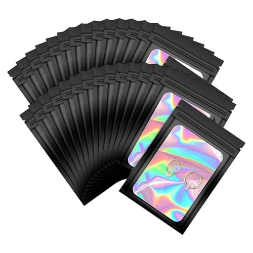 120 Stück 7 * 5.5CM Mylar Beutel Set,Schwarz Mylar Folienbeutel,Schwarz Zip Beutel Geschenk,Mylar Bags,Baggys Weed,Baggys,MylaDruckverschlussbeutel mit Fenster,für die Lagerung von Süßigkeiten/Proben 120 Stück 7 * 5.5CM Mylar Beutel Set,Schwarz Mylar Folienbeutel,Schwarz Zip Beutel Geschenk,Mylar Bags,Baggys Weed,Baggys,MylaDruckverschlussbeutel mit Fenster,für die Lagerung von Süßigkeiten/Proben von Hongoen