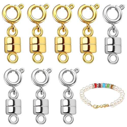 Magnetische Halskettenverschlüsse, Magnetverschlüsse für Schmuck, magnetische Halskettenverschlüsse, Magnetverschlüsse für Halsketten, magnetische Schmuckverschlüsse für Schmuck, Armband, Halskette, 8 Magnetische Halskettenverschlüsse, Magnetverschlüsse für Schmuck, magnetische Halskettenverschlüsse, Magnetverschlüsse für Halsketten, magnetische Schmuckverschlüsse für Schmuck, Armband, Halskette, 8 von Hongoen