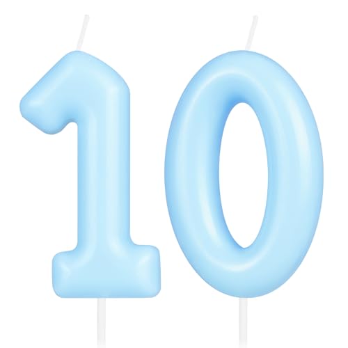 Hongplus Macaron Blue Number 10 Candle, 10 Birthday Candle, Macaron Blue Happy Birthday Candles for Cake, Cake Topper Decorations for Girls Boys Pastel Sweet 10 Birthday Party Decorations Hongplus Macaron Blue Number 10 Candle, 10 Birthday Candle, Macaron Blue Happy Birthday Candles for Cake, Cake Topper Decorations for Girls Boys Pastel Sweet 10 Birthday Party Decorations von Hongplus