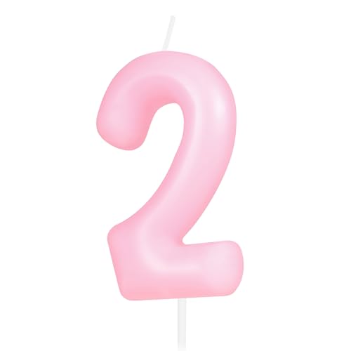 Hongplus Macaron rosa Kerze mit Zahl 2, 2 Geburtstagskerzen, Macaron rosa Happy Birthday Kerzen für Kuchen, rosa Kuchendekoration, Dekorationen für Mädchen und Frauen, pastellsüß, 2 Hongplus Macaron rosa Kerze mit Zahl 2, 2 Geburtstagskerzen, Macaron rosa Happy Birthday Kerzen für Kuchen, rosa Kuchendekoration, Dekorationen für Mädchen und Frauen, pastellsüß, 2 von Hongplus