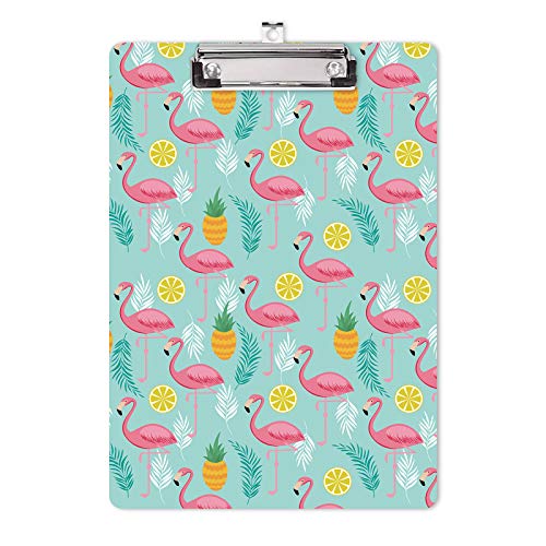 Hongri Klemmbrett mit modischem Druck-Design, farbiger Druck, Klemmbrett für Krankenschwestern, Anwälte und Studenten, Papp-Klemmbrett mit niedrigem Profil, Zitronengelb Flamingo Hongri Klemmbrett mit modischem Druck-Design, farbiger Druck, Klemmbrett für Krankenschwestern, Anwälte und Studenten, Papp-Klemmbrett mit niedrigem Profil, Zitronengelb Flamingo von Hongri