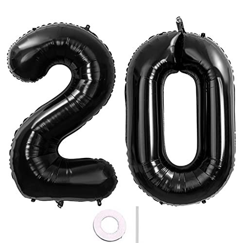 40 Zoll 2 Luftballons Zahle 20 jahre Geburtstag deko Schwarz XXL 100cm Zahlenballon 20 Schwarz Nummer Riesen Folienballon 20 Ballon Zahl 20 Heliumballon Luftballons 20 Geburtstag Deko mann frauen(20) 40 Zoll 2 Luftballons Zahle 20 jahre Geburtstag deko Schwarz XXL 100cm Zahlenballon 20 Schwarz Nummer Riesen Folienballon 20 Ballon Zahl 20 Heliumballon Luftballons 20 Geburtstag Deko mann frauen(20) von Hongyantech