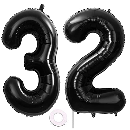 40 Zoll 2 Luftballons Zahle 32. Schwarz Geburtstag XXL 100cm Riesen Folienballon Zahlenballon 32 Schwarz Nummer Folienballon 32 Ballon Zahl 32 Heliumballon Luftballon 32 für Geburtstag Party Deko(32) 40 Zoll 2 Luftballons Zahle 32. Schwarz Geburtstag XXL 100cm Riesen Folienballon Zahlenballon 32 Schwarz Nummer Folienballon 32 Ballon Zahl 32 Heliumballon Luftballon 32 für Geburtstag Party Deko(32) von Hongyantech