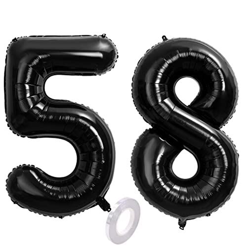 40 Zoll 2 Luftballons Zahle 58. Schwarz Geburtstag XXL 100cm Riesen Folienballon Zahlenballon 58 Schwarz Nummer Folienballon 58 Ballon Zahl 58 Heliumballon Luftballon 58 für Geburtstag Party Deko(58) 40 Zoll 2 Luftballons Zahle 58. Schwarz Geburtstag XXL 100cm Riesen Folienballon Zahlenballon 58 Schwarz Nummer Folienballon 58 Ballon Zahl 58 Heliumballon Luftballon 58 für Geburtstag Party Deko(58) von Hongyantech