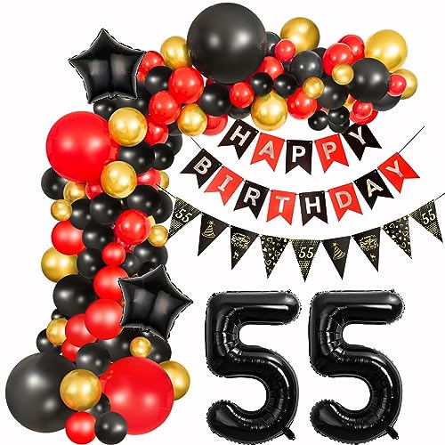 55 Geburtstag Deko Frauen Schwarz Rot deko 55. Geburtstag Frauen, 55 Jahre Geburtstagdeko Luftballons Girlande 55. Geburtstag Frau Schwarz Rot Ballon Girlande Happy 55 Birthday Dekoration Frau 55 Geburtstag Deko Frauen Schwarz Rot deko 55. Geburtstag Frauen, 55 Jahre Geburtstagdeko Luftballons Girlande 55. Geburtstag Frau Schwarz Rot Ballon Girlande Happy 55 Birthday Dekoration Frau von Hongyantech