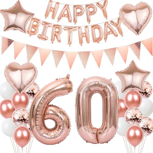 Luftballons 60 Geburtstags deko Frau set, Folienballon 60 jahre Geburtstag Deko RoseGold ballons 60 jahre Geburtstag deko Frau,Geburtstagsdeko 60. geburtstag deko 60 jahre Frauen Mädchen (number 60) Luftballons 60 Geburtstags deko Frau set, Folienballon 60 jahre Geburtstag Deko RoseGold ballons 60 jahre Geburtstag deko Frau,Geburtstagsdeko 60. geburtstag deko 60 jahre Frauen Mädchen (number 60) von Hongyantech