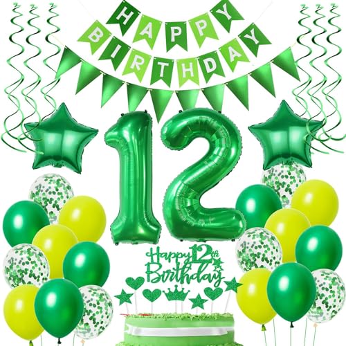 Ballons 12 Geburtstag Junge Mädchen Grün Luftballons 12. Geburtstag Junge Mädchen deko 12. Geburtstag Mädchen Grün Tortendeko 12 Geburtstag Junge Geburtstagsdeko 12 Jahre Mädchen Junge dekoration Ballons 12 Geburtstag Junge Mädchen Grün Luftballons 12. Geburtstag Junge Mädchen deko 12. Geburtstag Mädchen Grün Tortendeko 12 Geburtstag Junge Geburtstagsdeko 12 Jahre Mädchen Junge dekoration von Hongyantech