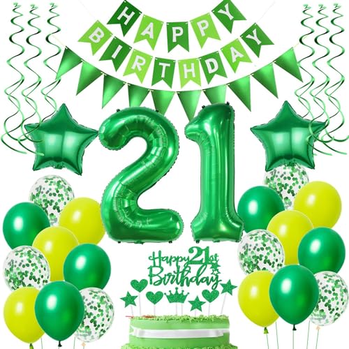Ballons 21 Geburtstag Mann Frauen Grün Luftballons 21. Geburtstag Mann Frauen deko 21. Geburtstag Frauen Grün Tortendeko 21 Geburtstag Männer Geburtstagsdeko 21 Jahre Frau Mann dekoration Grün Ballons 21 Geburtstag Mann Frauen Grün Luftballons 21. Geburtstag Mann Frauen deko 21. Geburtstag Frauen Grün Tortendeko 21 Geburtstag Männer Geburtstagsdeko 21 Jahre Frau Mann dekoration Grün von Hongyantech