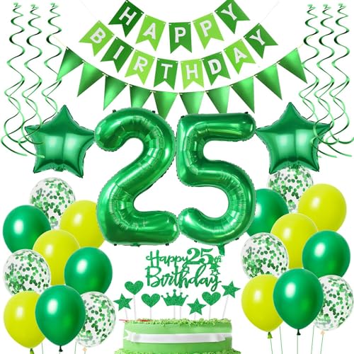 Ballons 25 Geburtstag Mann Frauen Grün Luftballons 25. Geburtstag Mann Frauen deko 25. Geburtstag Frauen Grün Tortendeko 25 Geburtstag Männer Geburtstagsdeko 25 Jahre Frau Mann dekoration Grün Ballons 25 Geburtstag Mann Frauen Grün Luftballons 25. Geburtstag Mann Frauen deko 25. Geburtstag Frauen Grün Tortendeko 25 Geburtstag Männer Geburtstagsdeko 25 Jahre Frau Mann dekoration Grün von Hongyantech