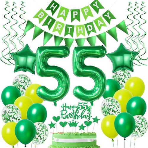 Ballons 55 Geburtstag Mann Frauen Grün Luftballons 55. Geburtstag Mann Frauen deko 55. Geburtstag Frauen Grün Tortendeko 55 Geburtstag Männer Geburtstagsdeko 55 Jahre Frau Mann dekoration Grün Ballons 55 Geburtstag Mann Frauen Grün Luftballons 55. Geburtstag Mann Frauen deko 55. Geburtstag Frauen Grün Tortendeko 55 Geburtstag Männer Geburtstagsdeko 55 Jahre Frau Mann dekoration Grün von Hongyantech