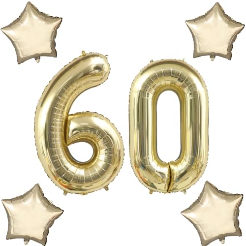 Blasses Gold Luftballons Zahl 60+4 pcs stern Folienballon Zahl 60 .Geburtstag frau mädchen,60" Riesenzahl Ballons 60 .geburtstagsdeko mann,Zahlenballon 60, Helium Ballons 60 Zahlen Luftballon Blasses Gold Luftballons Zahl 60+4 pcs stern Folienballon Zahl 60 .Geburtstag frau mädchen,60" Riesenzahl Ballons 60 .geburtstagsdeko mann,Zahlenballon 60, Helium Ballons 60 Zahlen Luftballon von Hongyantech