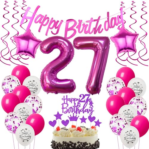 Deko 27. Geburtstag Frauen luftballons 27 Geburtstag Deko Geschenk für 27. Geburtstag Frauen rosa 27. Geburtstag Tortendeko 27 Frau Geburtstagsdeko 27 jahre Frau Geburtstag dekoration rosa Deko 27. Geburtstag Frauen luftballons 27 Geburtstag Deko Geschenk für 27. Geburtstag Frauen rosa 27. Geburtstag Tortendeko 27 Frau Geburtstagsdeko 27 jahre Frau Geburtstag dekoration rosa von Hongyantech