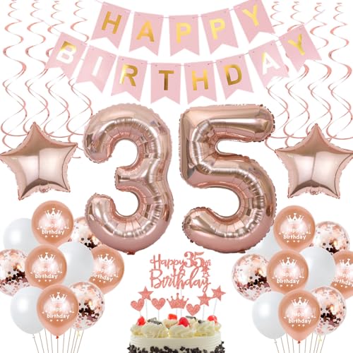 Deko 35. Geburtstag Frauen Tortendeko 35 Geburtstag Frau Deko, 35. Geburtstag Frauen Geschenk Rosegold Geburtstagsdeko 35 jahre Frauen ballon 35 Geburtstag Frau deko luftballons 35 Deko 35. Geburtstag Frauen Tortendeko 35 Geburtstag Frau Deko, 35. Geburtstag Frauen Geschenk Rosegold Geburtstagsdeko 35 jahre Frauen ballon 35 Geburtstag Frau deko luftballons 35 von Hongyantech