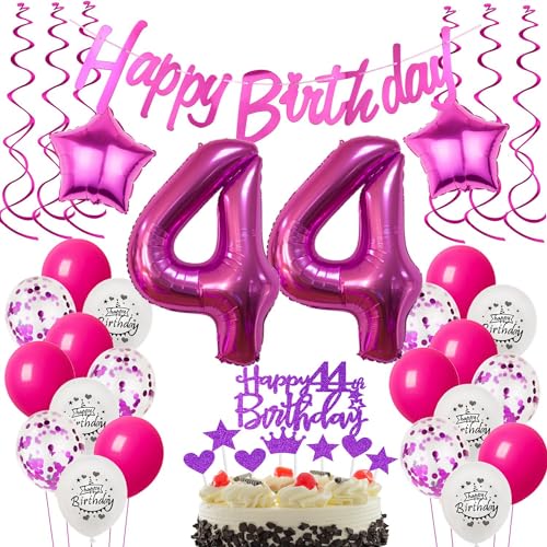 Deko 44. Geburtstag Frauen luftballons 44 Geburtstag Deko Geschenk für 44. Frauen rosa 44. Tortendeko 44 Frau Geburtstagsdeko 44 jahre Frau dekoration rosa Deko 44. Geburtstag Frauen luftballons 44 Geburtstag Deko Geschenk für 44. Frauen rosa 44. Tortendeko 44 Frau Geburtstagsdeko 44 jahre Frau dekoration rosa von Hongyantech