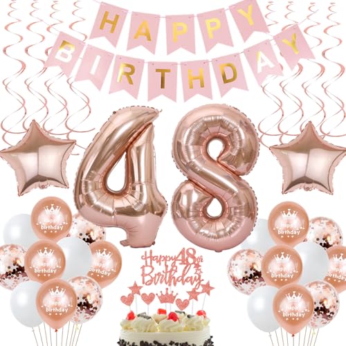 Deko 48. Geburtstag Frauen Tortendeko 48 Geburtstag Frau Deko, 48. Geburtstag Frauen Geschenk Rosegold Geburtstagsdeko 48 jahre Frauen ballon 48 Geburtstag Frau deko luftballons 48 Deko 48. Geburtstag Frauen Tortendeko 48 Geburtstag Frau Deko, 48. Geburtstag Frauen Geschenk Rosegold Geburtstagsdeko 48 jahre Frauen ballon 48 Geburtstag Frau deko luftballons 48 von Hongyantech