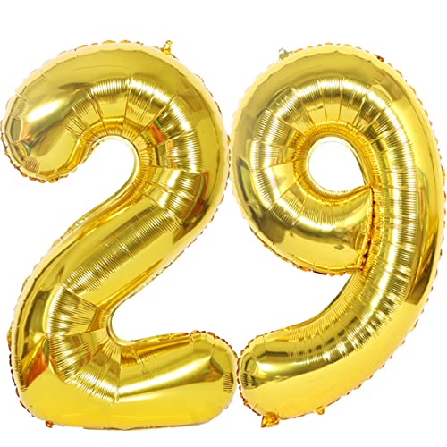 Helium Luftballons 29 gold Geburtstagsdeko 40" 29 Geburtstag Party Deko Supplies,ballon 29 geburtstag ,29 luftballon gold,folienballon 29 geburtstag mann frau ballon 29 geburtstag deko gold(29) von Hongyantech