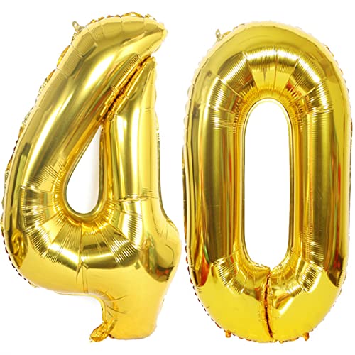 Helium Luftballons 40 gold Geburtstagsdeko 40" 40 Geburtstag Party Deko Supplies,ballon 40 geburtstag,40 luftballon gold,folienballon 40 geburtstag mann frau ballon 40 geburtstag deko gold(40) von Hongyantech
