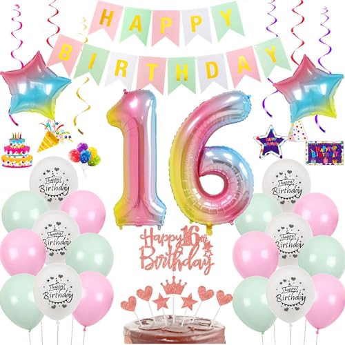 Luftballon 16. Geburtstag Rosa grün, Geburtstagsdeko 16 Jahre Mädchen,Rosa Ballon deko 16.Geburtstag Mädchen , Riesen Folienballon Zahl 16 Happy Birthday Tortendeko 16 grün Luftballon 16. Geburtstag Rosa grün, Geburtstagsdeko 16 Jahre Mädchen,Rosa Ballon deko 16.Geburtstag Mädchen , Riesen Folienballon Zahl 16 Happy Birthday Tortendeko 16 grün von Hongyantech