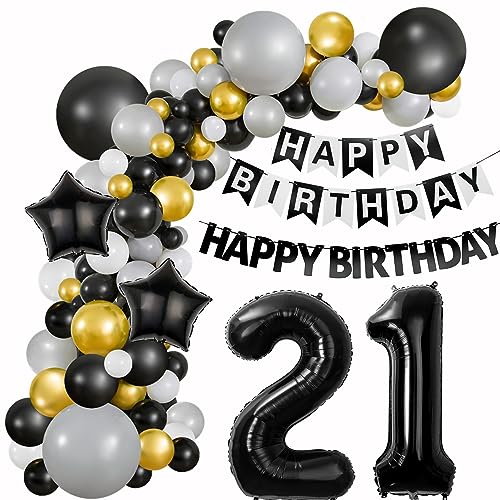 Luftballons 21 Geburtstag Deko Mann Frauen Schwarz Grau gold ballon deko 21. Geburtstag Frau Männer, Geburtstagdeko 21 Jahre Luftballons Girlande 21. Geburtstag Mann Ballon Girlande Schwarz Grau Luftballons 21 Geburtstag Deko Mann Frauen Schwarz Grau gold ballon deko 21. Geburtstag Frau Männer, Geburtstagdeko 21 Jahre Luftballons Girlande 21. Geburtstag Mann Ballon Girlande Schwarz Grau von Hongyantech