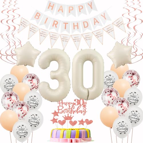 Luftballons 30 Geburtstag Frauen Beige Roségold Deko 30. Geburtstag Frauen Tortendeko 30 Geburtstagdeko 30 Jahre Frau deko Beige Ballon 30. deko Happy 30th Birthday Luftballons 30 Geburtstag Frauen Beige Roségold Deko 30. Geburtstag Frauen Tortendeko 30 Geburtstagdeko 30 Jahre Frau deko Beige Ballon 30. deko Happy 30th Birthday von Hongyantech